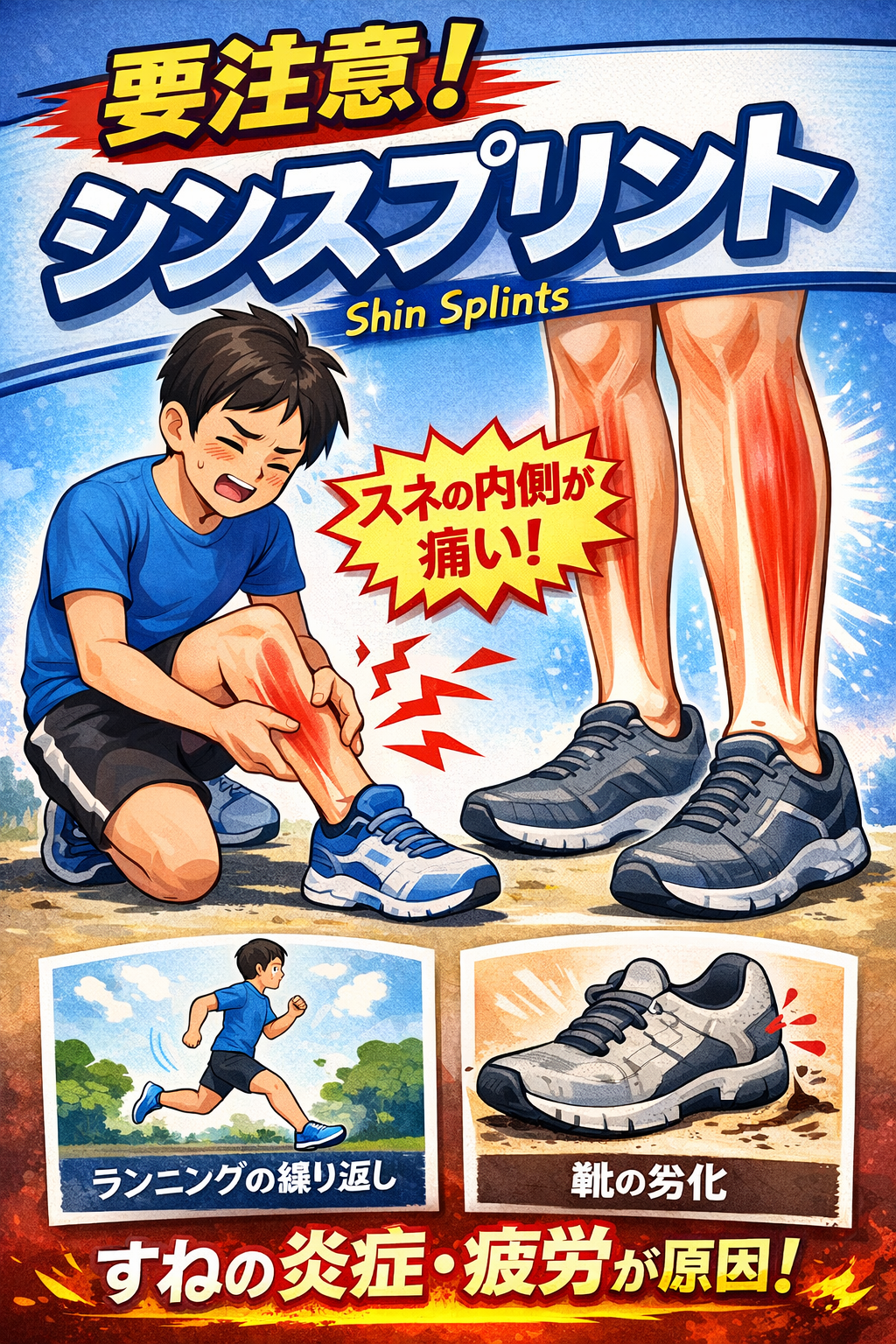 シンスプリントは休めば治る？<br>長引く理由と正しい対処法