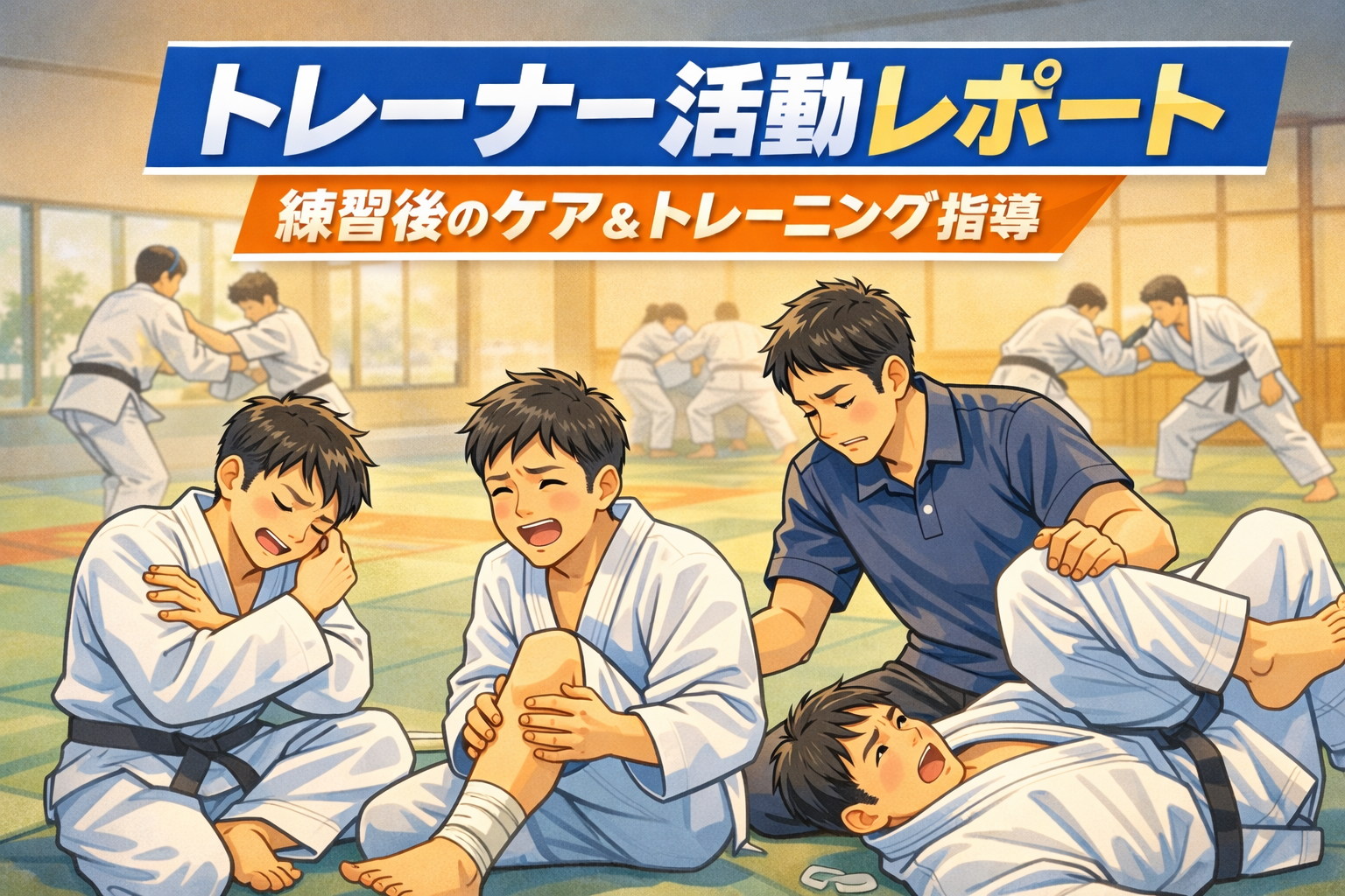 【トレーナー活動】東海大甲府柔道部でケアとトレーニング指導を行っています